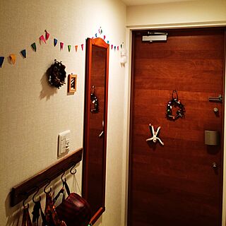 玄関/入り口/ガーランド♡のインテリア実例 - 2015-11-22 23:50:16