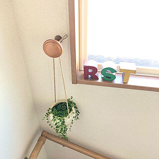 階段/イニシャルオブジェ/内窓DIY/グリーンネックレス/観葉植物のある暮らし...などのインテリア実例 - 2022-03-14 18:20:50