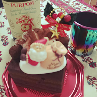 机/クリスマスツリー出しました/クリスマスケーキ♡/カフェ風のインテリア実例 - 2019-12-25 20:13:13