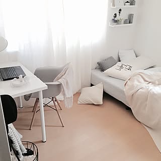 部屋全体/パソコンスペース/IKEA/nkuku/クッション...などのインテリア実例 - 2016-05-20 18:23:20