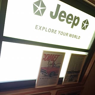 壁/天井/ステッカー/アメリカ新聞/JEEP/ジープ...などのインテリア実例 - 2016-05-31 23:54:19