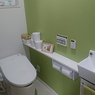 バス/トイレ/トイレの壁/キャンドゥ/注文住宅/ヒオリエタオル...などのインテリア実例 - 2019-02-12 09:13:05