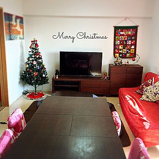 部屋全体/タペストリー/クリスマスタペストリー/クリスマス/マンション...などのインテリア実例 - 2016-12-01 11:20:18