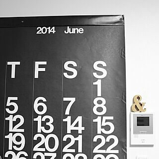 壁/天井/白黒/stendig calendarのインテリア実例 - 2014-06-01 09:45:53