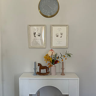 フレンチシャビーな素敵空間 フラワーデザイン 花柄 ミラー ML 要