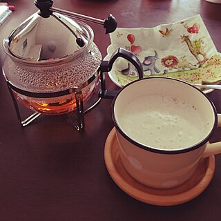 机/カフェ風に/紅茶/アワアワのインテリア実例 - 2014-05-03 08:45:14