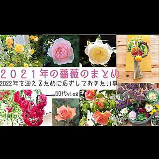 ガーデニング/薔薇のある暮らし/あけましておめでとうございます/YouTubeチャンネルあります/部屋全体のインテリア実例 - 2022-01-01 03:59:54