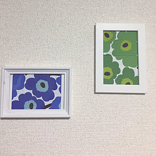 壁/天井/壁に穴をあけない/marimekko/北欧/100均...などのインテリア実例 - 2019-02-02 20:52:43