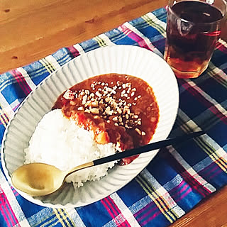 机/おうちカフェ/うつわ /lunch☺/カレー...などのインテリア実例 - 2020-02-25 14:30:20