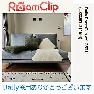 部屋全体/デイリー掲載ありがとうございます/新しいソファ/暖かい/ムートンマット...などのインテリア実例 - 2023-12-16 22:56:05