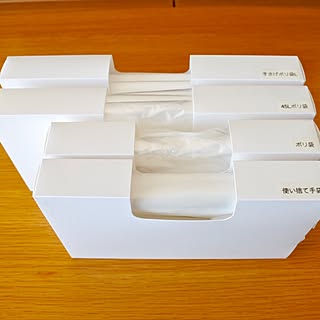 シンプル 白/キッチン消耗品収納ケース/セリア/暮らしを楽しむ/シンプルな暮らし...などのインテリア実例 - 2017-03-09 20:19:16