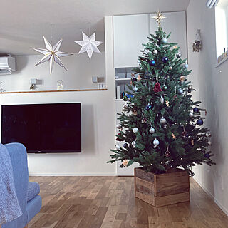 IKEA クリスマスオーナメント/IKEA クリスマス雑貨/ウッドプロ 足場板/クリスマスツリー/新築一戸建て...などのインテリア実例 - 2022-12-24 12:05:06