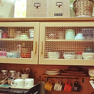 キッチン/棚DIY/セリアDIY/カフェ風/セリア...などのインテリア実例 - 2017-04-07 00:10:14