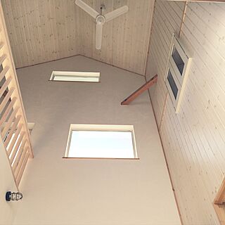 壁/天井/シーリングファン/板張りの壁/吹き抜けのある家のインテリア実例 - 2016-11-25 10:43:23