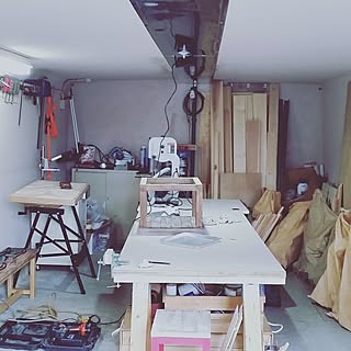 部屋全体/家具DIY/古材/DIY/男前...などのインテリア実例 - 2017-03-31 17:27:45