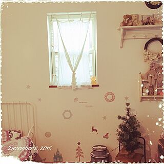 クリスマスツリー/クリスマス/ウォールステッカー/娘の部屋/IKEA...などのインテリア実例 - 2016-12-04 11:24:35