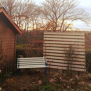 玄関/入り口/DIY/ガーデンフェンス/お待ちしてますっ！/我が家の庭...などのインテリア実例 - 2016-11-26 16:09:38
