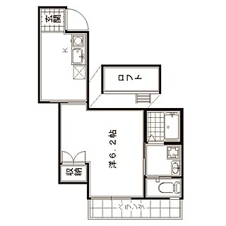 部屋全体/間取り図/一人暮らし/大学生のインテリア実例 - 2015-04-15 12:56:01