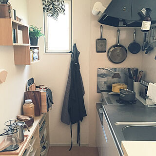 キッチン/キッチン収納/IKEA/無印良品 壁に付けられる家具/狭いキッチン...などのインテリア実例 - 2018-04-12 08:35:33
