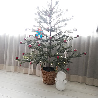 クリスマス/クリスマスツリー/イルミネーション/雪だるま？/丸いのが好き...などのインテリア実例 - 2019-12-12 03:02:33
