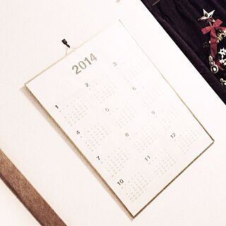 壁/天井/無印良品/カレンダーのインテリア実例 - 2013-11-26 03:50:09