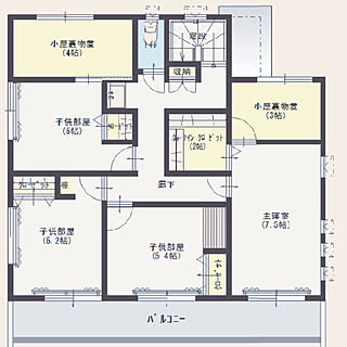 2階洗面所/子供部屋/間取り2F/マイホーム計画/マイホーム記録...などのインテリア実例 - 2019-09-01 02:14:22