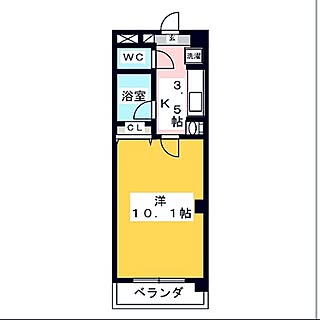 部屋全体/全体図/間取り図/1K/賃貸マンション...などのインテリア実例 - 2016-12-12 10:05:49