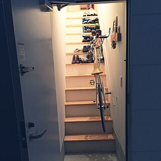 玄関/入り口/自転車/階段のインテリア実例 - 2016-01-10 12:13:03