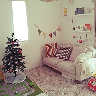 部屋全体/IKEA/キッズスペース♡/クリスマスツリー/ニトリのクッションカバーのインテリア実例 - 2014-12-10 13:34:55