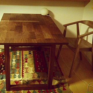 机/ダイニングテーブル・椅子/ウォールナット(walnut)/マスターウォール/IKEAのインテリア実例 - 2014-08-01 01:22:27