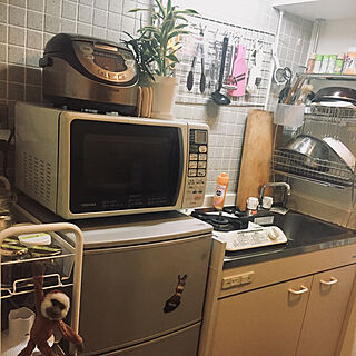 狭い部屋　/一人暮らし/キッチン/キッチンのインテリア実例 - 2019-03-19 23:10:04
