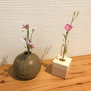 花瓶/花のある暮らし/雑草を飾る/野草を飾る/机のインテリア実例 - 2020-05-08 08:50:54