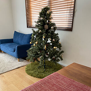 クリスマスツリー150cm/シンプルライフ/シンプルが好き/ウォールナット好き♥︎/モノトーン好き...などのインテリア実例 - 2020-12-11 13:36:07