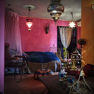 アンティーク モロッコのおしゃれなインテリア・部屋・家具の実例