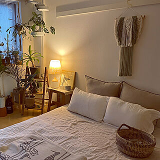 ベッド周り/寝室/観葉植物のインテリア実例 - 2023-08-04 19:03:02