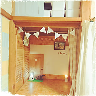 壁/天井/ちいさなお家/見に来てくれてありがとう♡/なんちゃってドアDIY/折り紙で襖リメイク...などのインテリア実例 - 2017-09-17 14:44:09