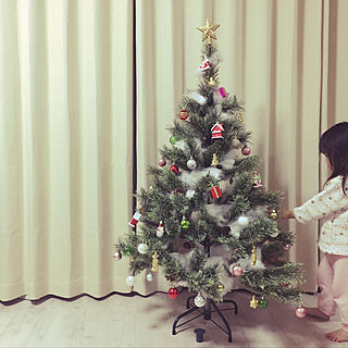 クリスマスツリー出しました/クリスマスツリー/クリスマスツリー120cm/ニトリ/100均...などのインテリア実例 - 2019-11-24 18:58:56