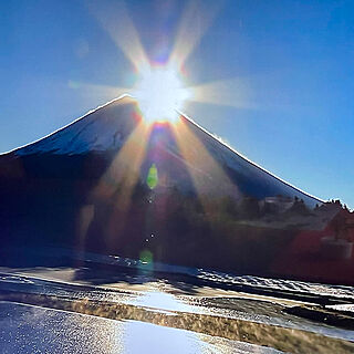 ダイヤモンド富士/富士山/緑のある暮らし/平屋暮らし/観葉植物のある暮らし...などのインテリア実例 - 2022-01-01 19:41:11