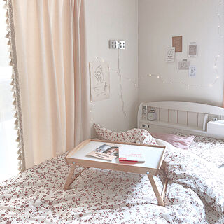 nina's room*/女の子の部屋/大学生の部屋/ニトリのカーテン/ファブリックポスター...などのインテリア実例 - 2020-05-26 16:02:30