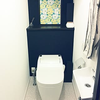 バス/トイレ/マリメッコ/トイレのインテリア/せまいトイレ/トイレの壁のインテリア実例 - 2015-07-19 12:56:34