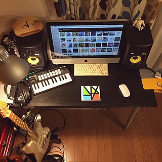 机/ギター/POP★/音楽部屋/iMacのインテリア実例 - 2015-09-27 22:09:11