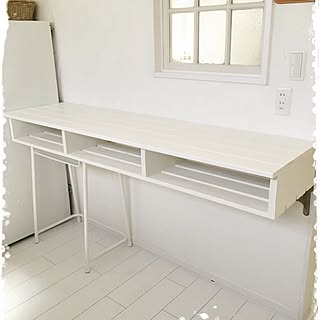 学校の机をリメイク/キッチンカウンターDIY/パレットのインテリア実例 - 2016-12-10 06:51:18