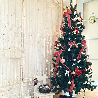 クリスマスツリー/miinashiinaさん/鳥の巣アレンジのインテリア実例 - 2015-12-24 11:10:48