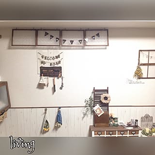 壁/天井/壁紙♡/雑貨たち/amoiちゃん作カメラをぶらぶら♪/小引き出しDIY...などのインテリア実例 - 2015-04-30 21:37:49