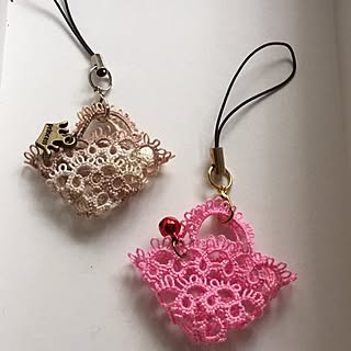 ハンドメイド♡/いいね！コメント！うれしいです♥/雑貨♡/handmade＊*｡·*/タティングレース♡...などのインテリア実例 - 2016-04-01 23:29:11