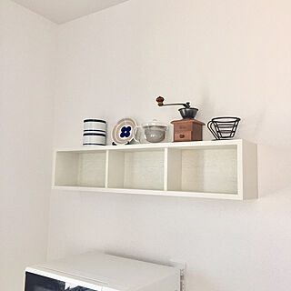壁に付けられる家具・箱・幅88cm/無印良品/キッチンのインテリア実例 - 2019-05-26 10:37:32