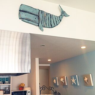 壁/天井/Whale wall art/クジラのインテリア実例 - 2014-03-15 14:07:21
