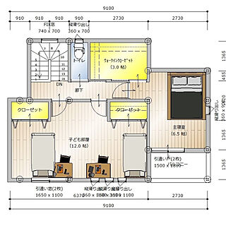 部屋全体/二世帯同居/将来間仕切り/41坪/子供部屋...などのインテリア実例 - 2020-12-20 00:50:35