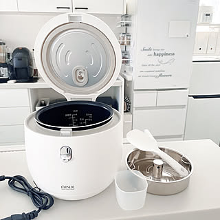 AINX糖質カットRICECOOKER/ホワイトインテリア/Panasonicキッチン/糖質カット炊飯器/ig→yumekana77...などのインテリア実例 - 2022-02-01 14:00:25