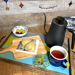 机/朝ごはん/紅茶/スコーン手作り/カフェトレイDIY...などのインテリア実例 - 2019-01-12 11:20:42